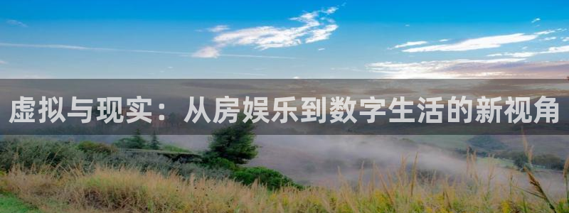 开心彩5注册：虚拟与现实：从房娱乐到数字生活的新视角